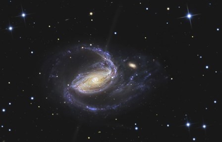NGC 1097, Barred Spiral Galaxy in the Constellation Fornax by R Jay GaBany/Stocktrek Images art print