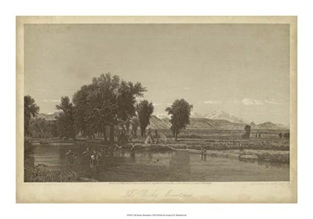 The Rocky Mountains by R. Hinshelwood art print