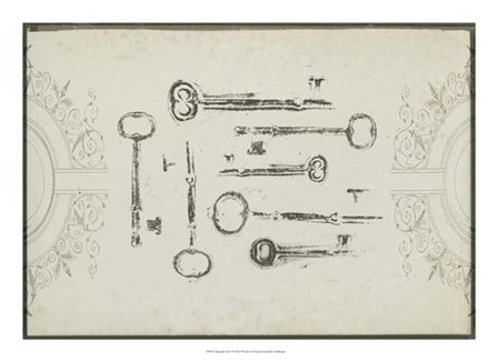 Keepsake Keys I by Jennifer Goldberger art print