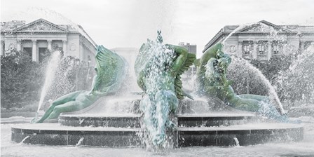 Fountain (b/w) by Erin Clark art print