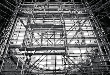 Inside Clock (b/w) by Erin Clark art print