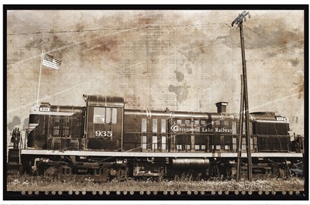 Erie Train 2 by Erin Clark art print