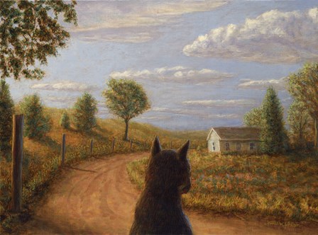 Abandoned House by James W. Johnson art print