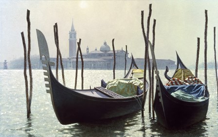 Gondolas, Venice by Zhen-Huan Lu art print