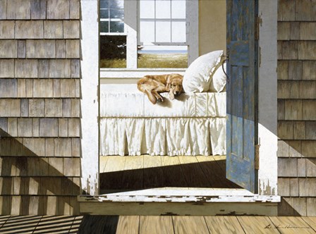 Beach House Dog by Zhen-Huan Lu art print