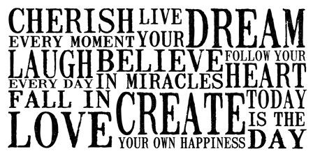 Cherish Live Dream 1 by Louise Carey art print