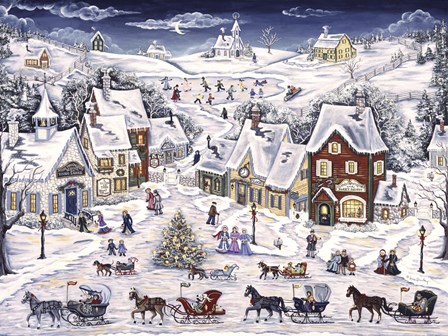 Christmas Sleigh Parade by Ann Stookey art print