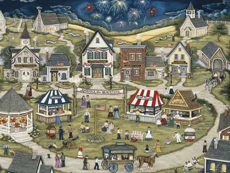Liberty Village Celebration by Ann Stookey art print