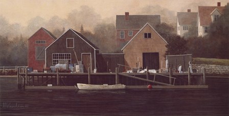 Waterside by David Knowlton art print