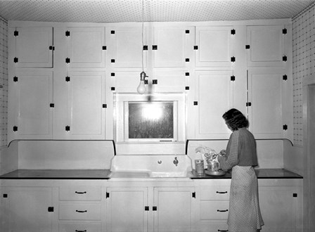 Modern Rural Kitchen 1930&#39;s by Print Collection art print