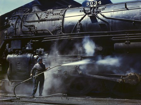Viola, Roundhouse Wiper, Iowa by Print Collection art print