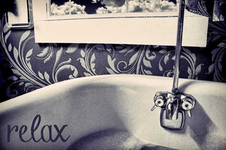 Relax In Blue by Mindy Sommers art print