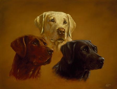 Portrait of Three by John Silver art print