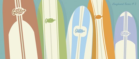 Longboards 02 by John W. Golden art print