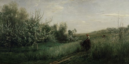 Spring, 1857 by Charles Francois Daubigny art print