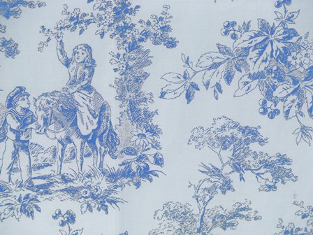 Toile Fabrics V by Color Bakery art print