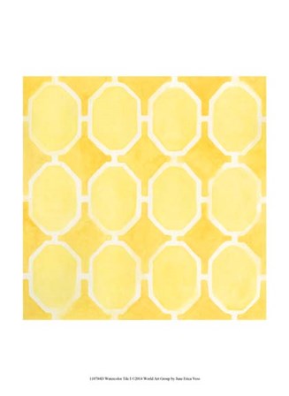 Watercolor Tile I by June Erica Vess art print