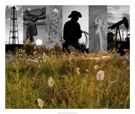 Western Collage by Sisa Jasper art print