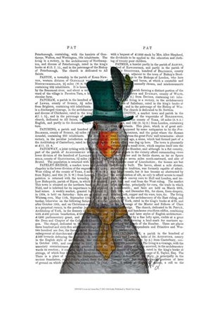 Goose in Green Hat by Fab Funky art print
