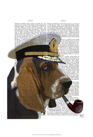 Basset Hound Sea Dog I by Fab Funky art print