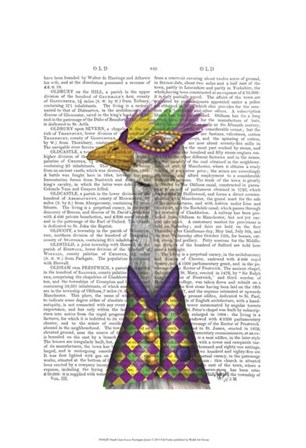Mardi Gras Goose Harlequin Jacket by Fab Funky art print
