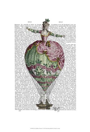 Hot Air Balloon Woman 2 by Fab Funky art print