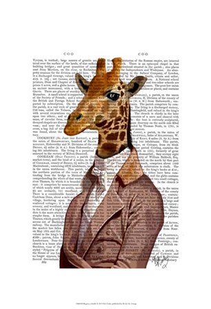 Regency Giraffe by Fab Funky art print