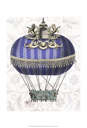 Baroque Balloon With Temple by Fab Funky art print