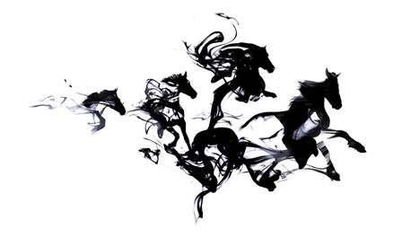 Black Horses by Robert Farkas art print