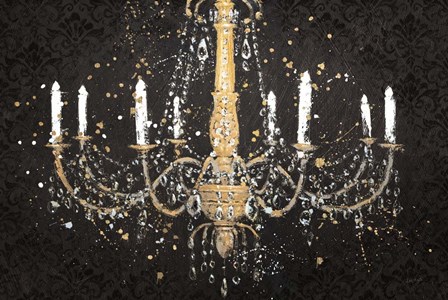 Grand Chandelier Black I by James Wiens art print