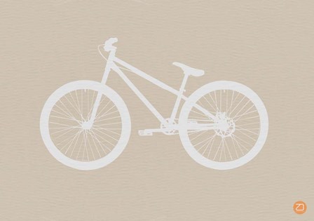 Bicycle Brown by Naxart art print