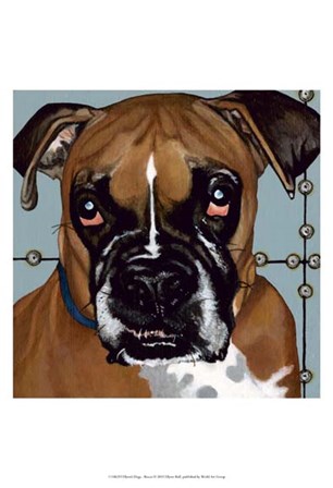 Dlynn&#39;s Dogs - Rocco by Dlynn Roll art print
