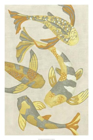 Golden Koi II by Chariklia Zarris art print