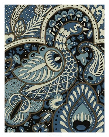 Indigo Peacock I by Chariklia Zarris art print