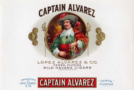 Captain Alvarez by Art of the Cigar art print