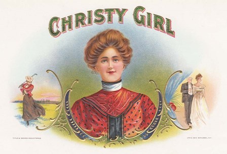 Christy Girl by Art of the Cigar art print