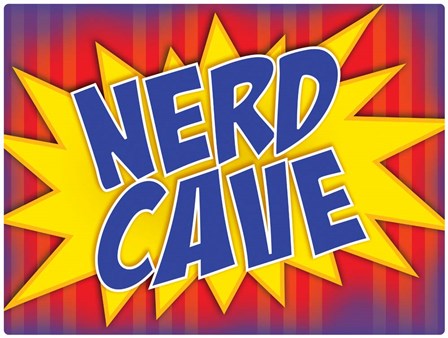 Nerd Cave Comic by RetroPlanet art print