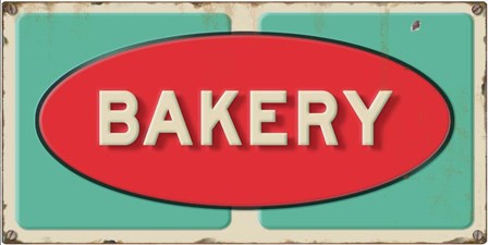 Bakery Embossed by RetroPlanet art print