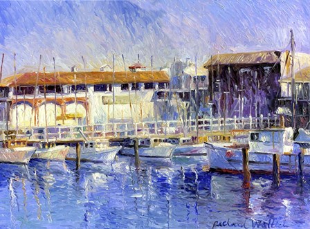 Fisherman&#39;s Wharf by Richard Wallich art print