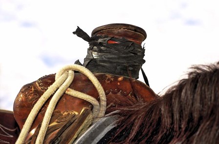 Open Range Roping Saddle by Amanda Lee Smith art print