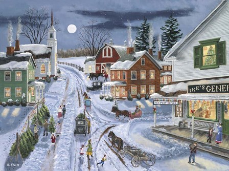 Ikes General Store by Bob Fair art print