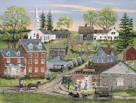 Tom&#39;s Garage by Bob Fair art print