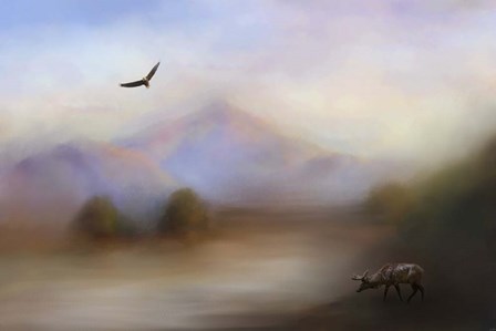 Morning At The Mountain by Jai Johnson art print