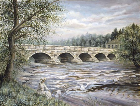 Summertime Pakenham Bridge by Kevin Dodds art print