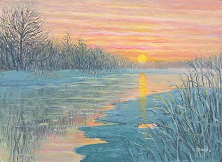 Winter Sunset by Kevin Dodds art print