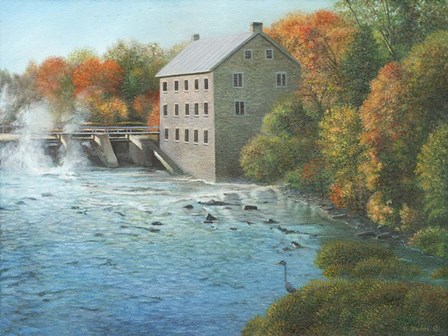 Old Mill Manotick Ontario by Kevin Dodds art print