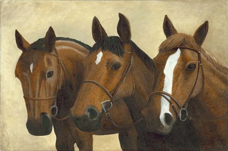 3 Horses by Kevin Dodds art print