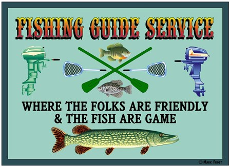 Fishing Guide Service 2 by Mark Frost art print