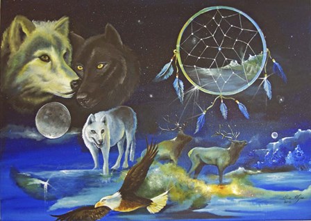 Magical Spirits by Sue Clyne art print