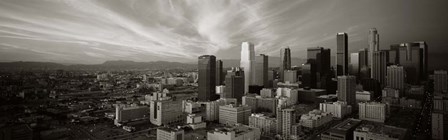 Los Angeles, California (black &amp; white) by Panoramic Images art print